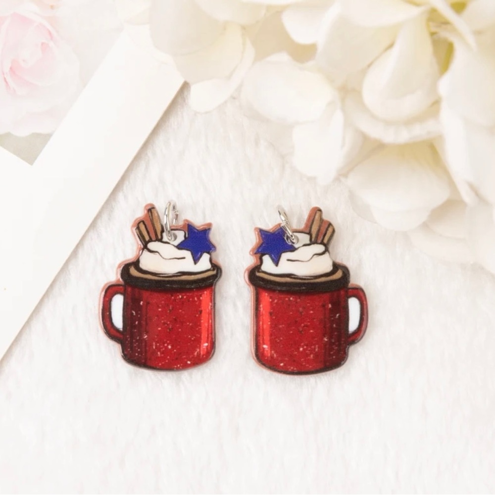 Cocoa Mug Earrings